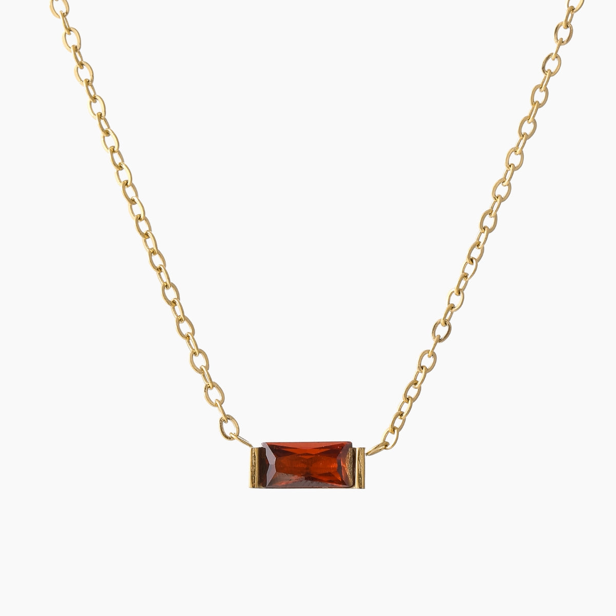 Birthstone Crystal Pendant Necklace