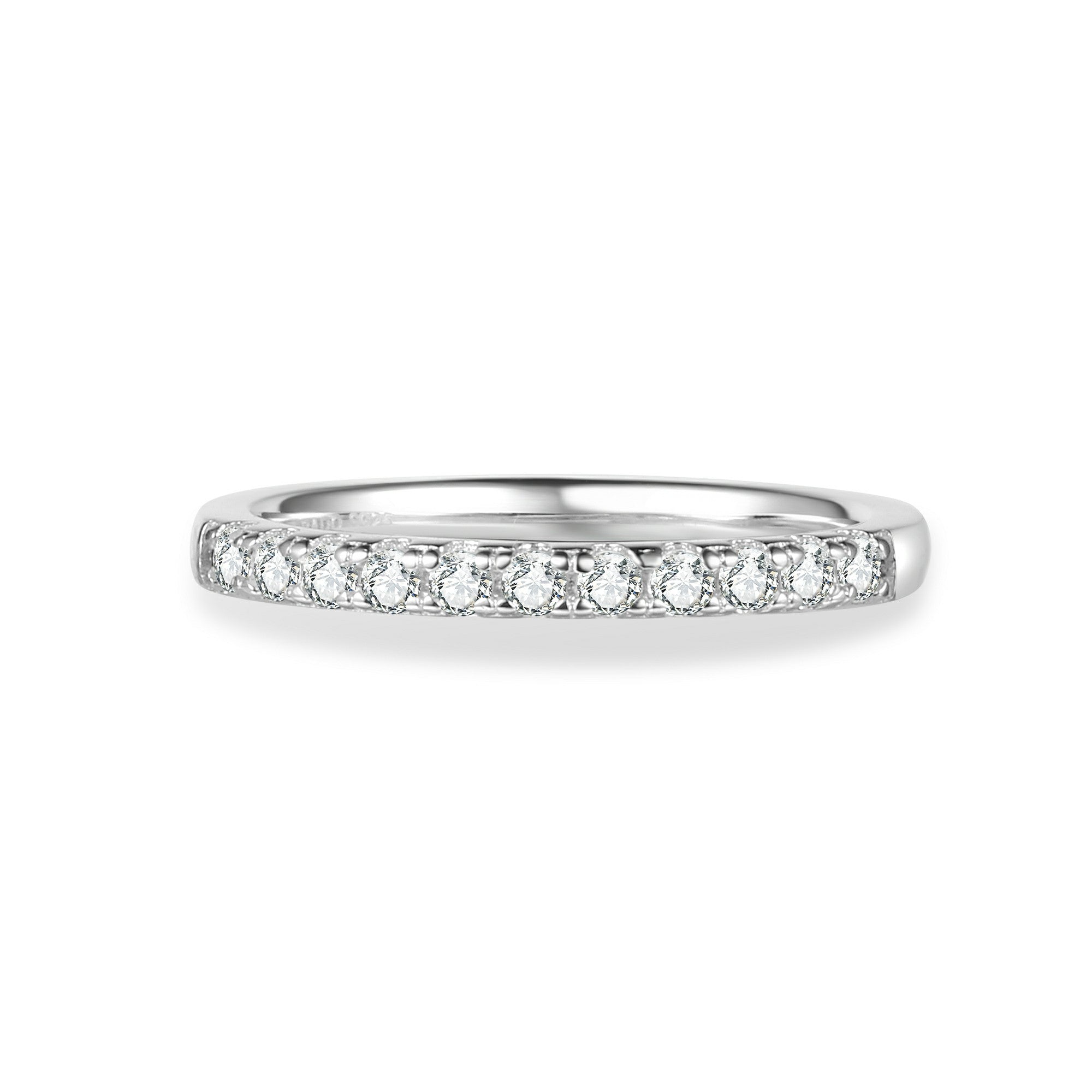 Round Cut Moissanite Wedding Ring – Classic Elegance