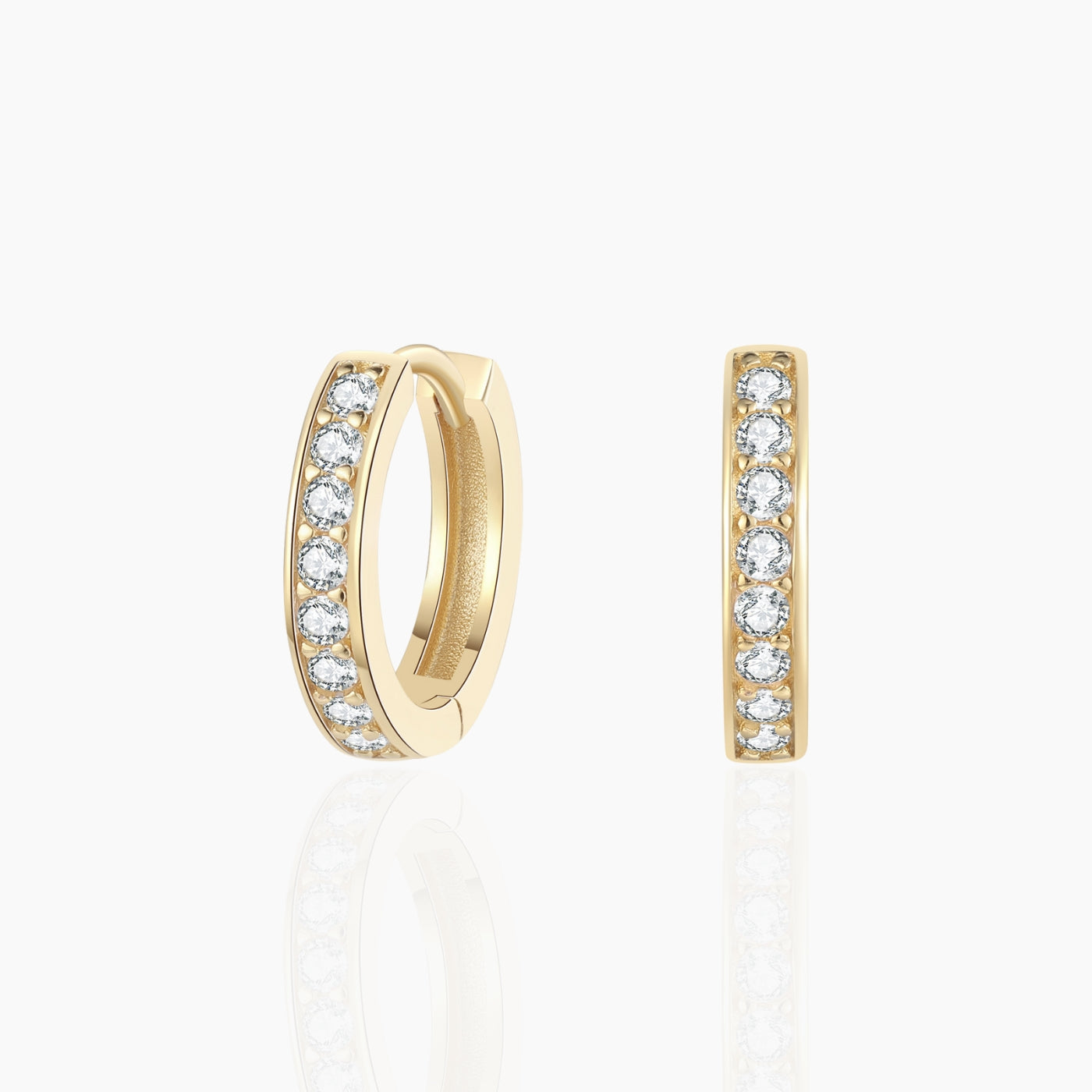 Elegant Moissanite Hoop Earrings for Women