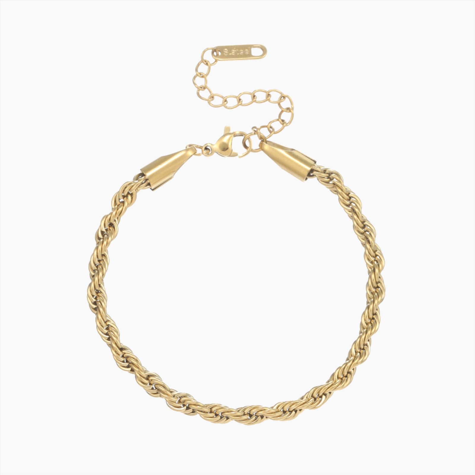 4mm Rope Chain Bracelet for Men & Women