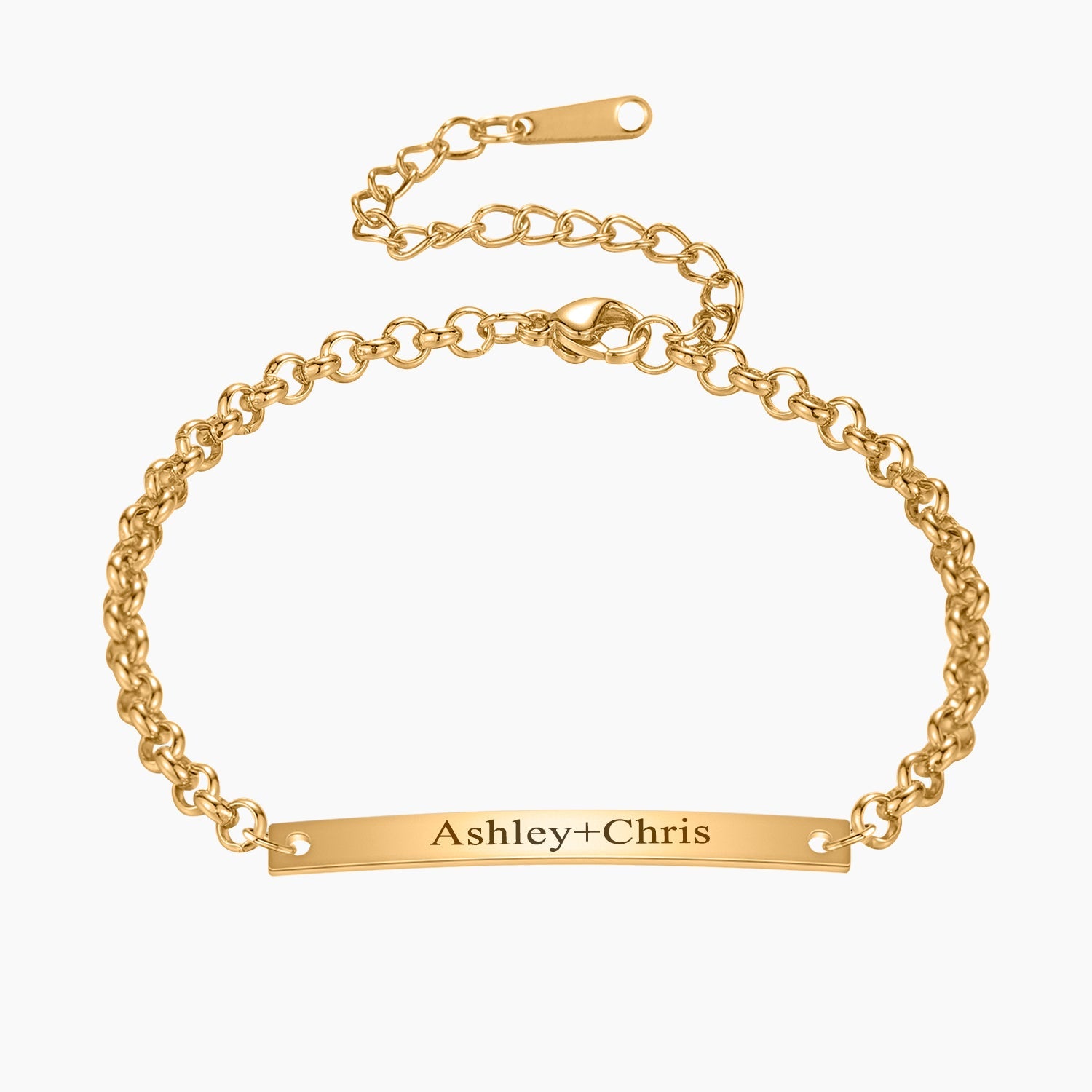 Personalized Engraved Bar Bracelet