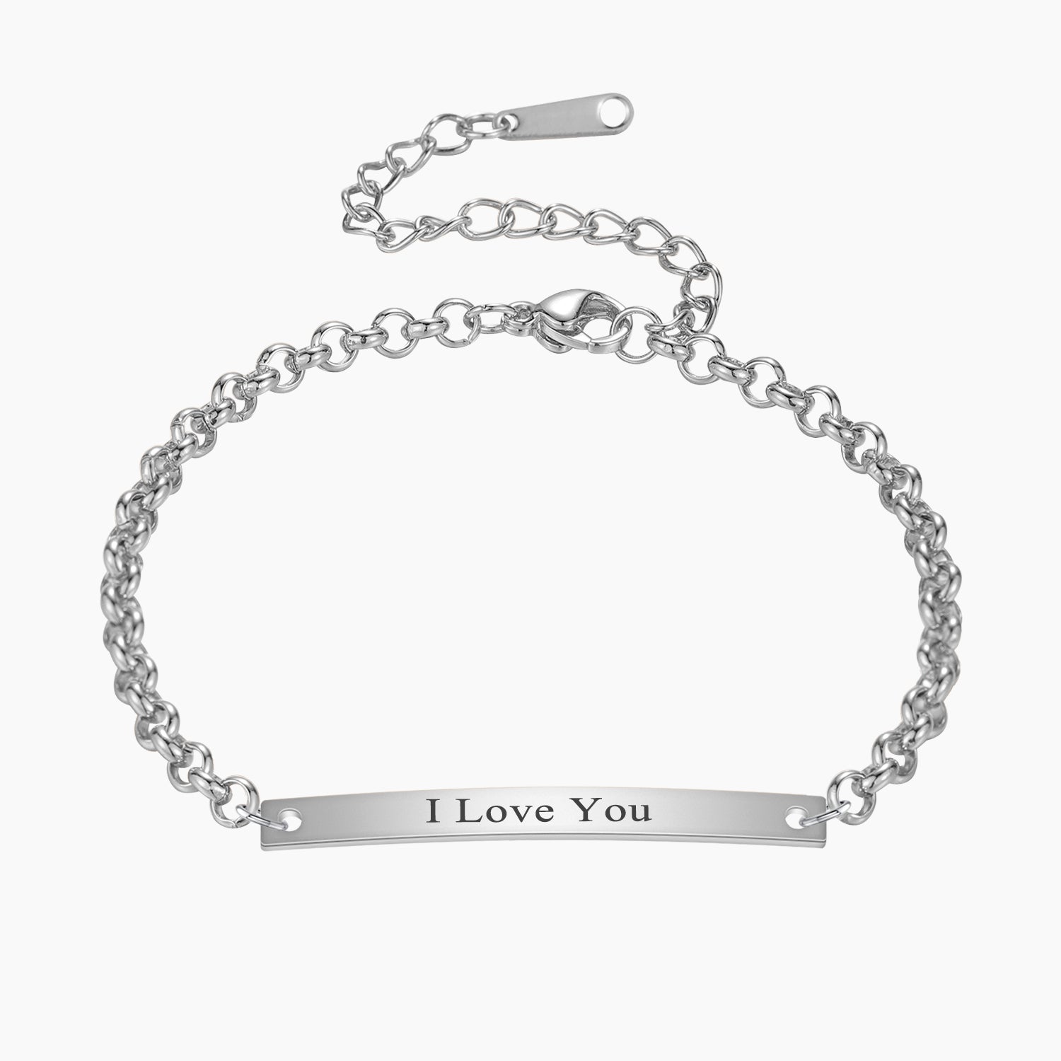 Personalized Engraved Bar Bracelet