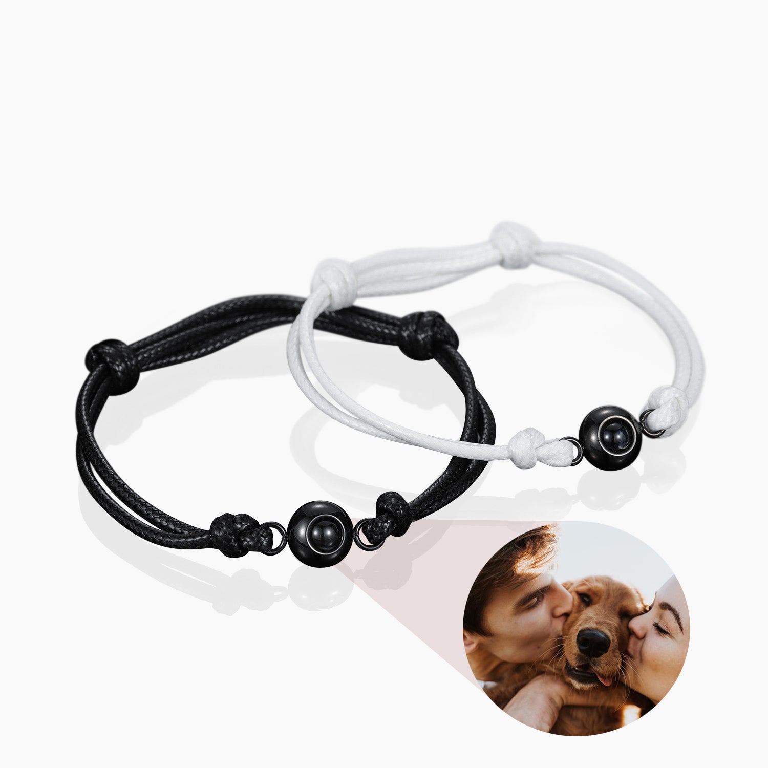 Custom Circle Photo Bracelet - Personalized Jewelry Gift