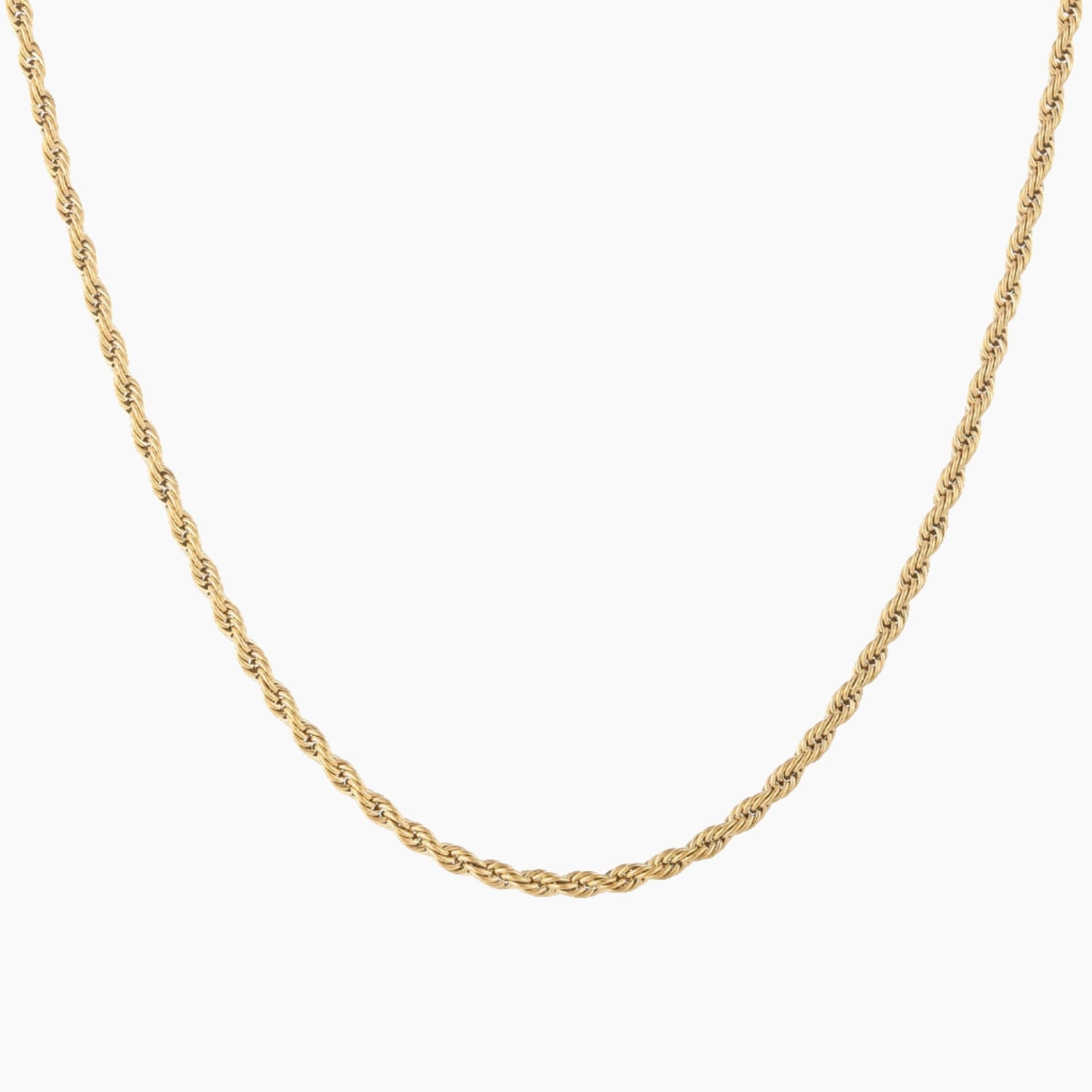 4mm Rope Chain Necklace - Durable & Stylish