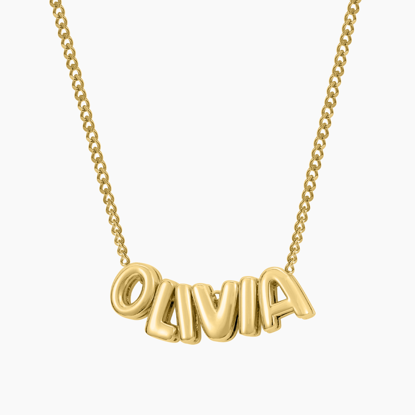 Personalized Bubble Name Necklace