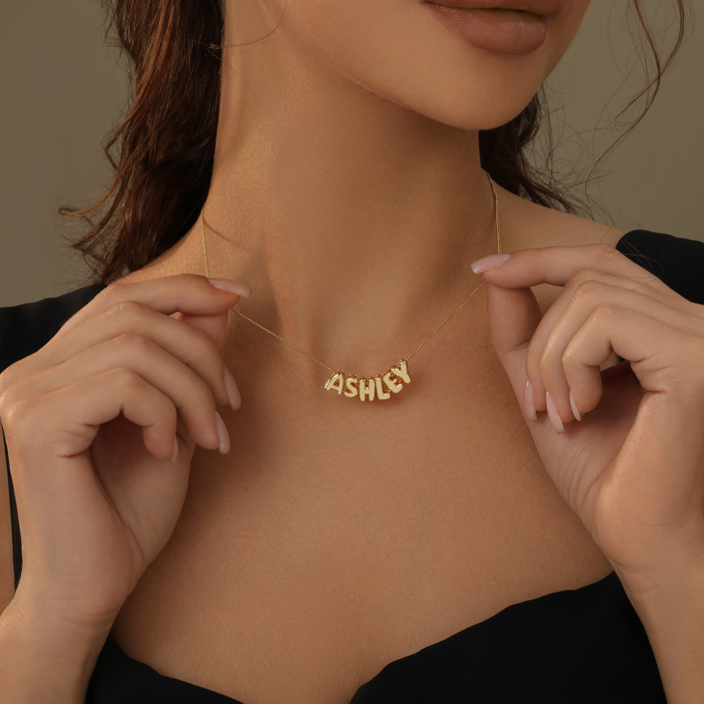 Personalized Bubble Name Necklace