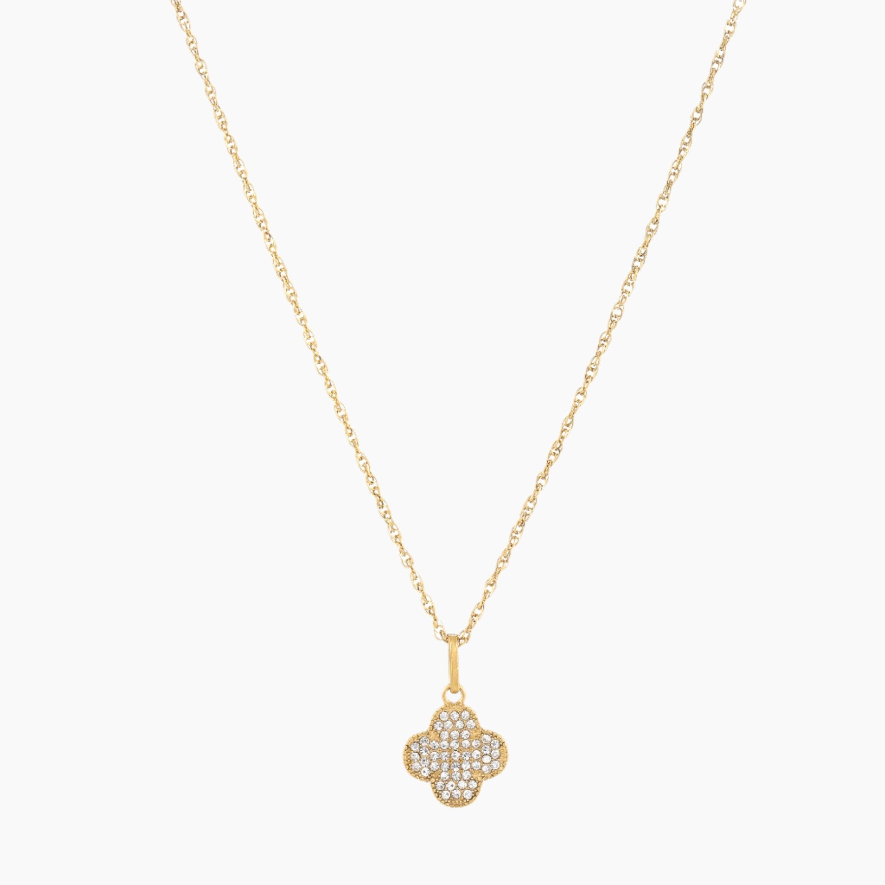 Lucky Charm Iced Pendant Necklace