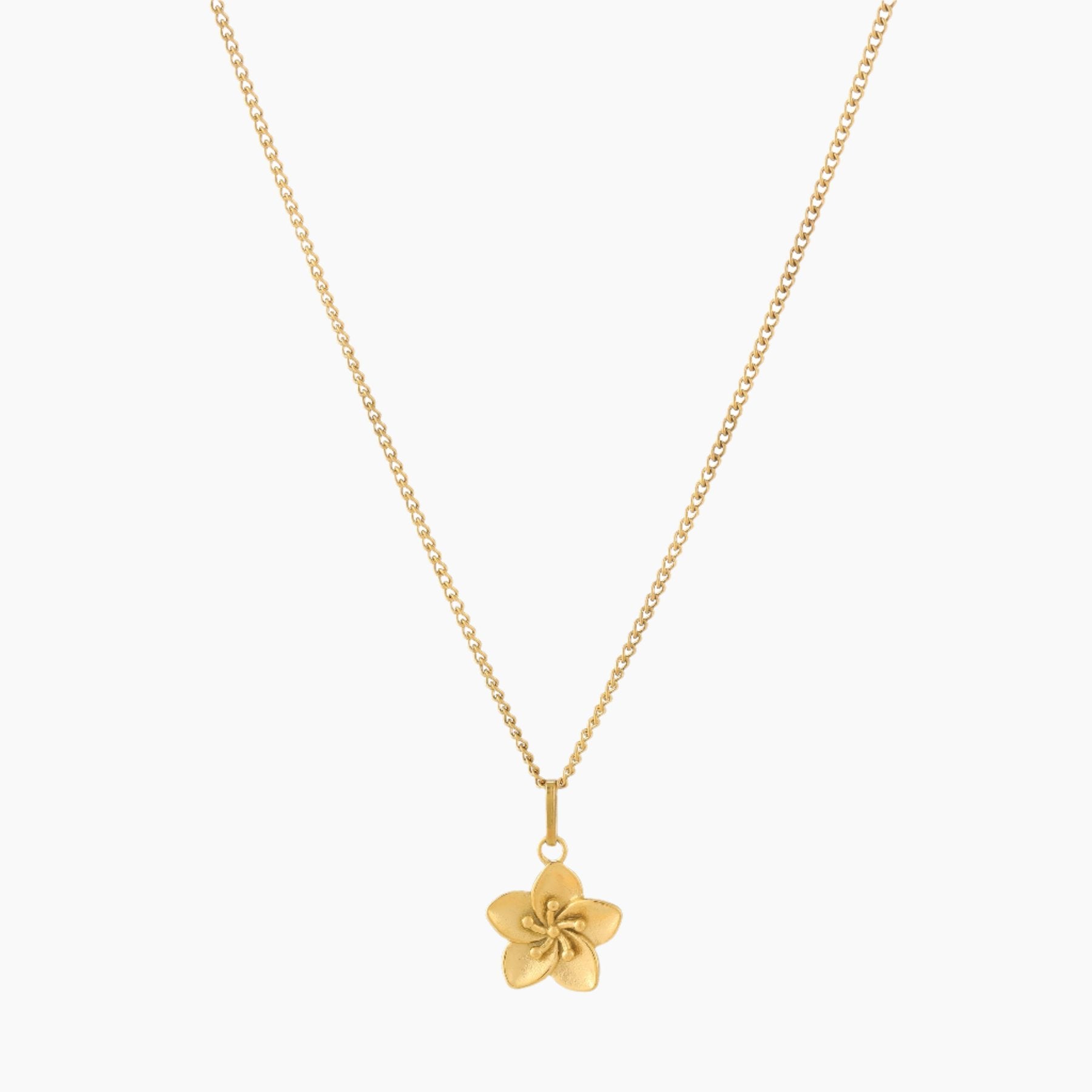 Elegant Hibiscus Pendant Necklace for Women