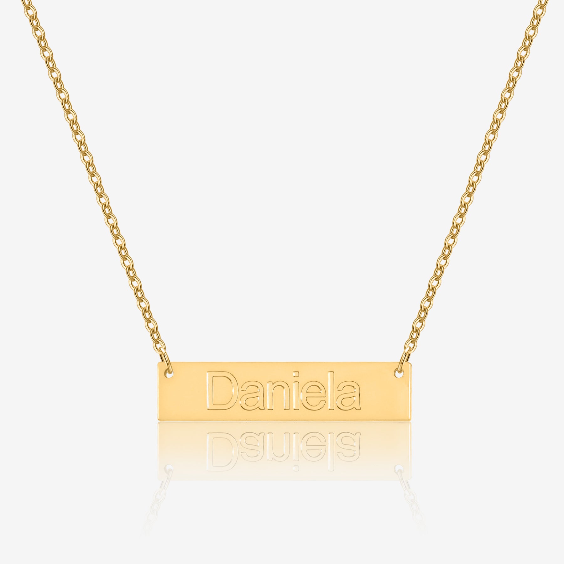 Personalized Engraved Bar Necklace