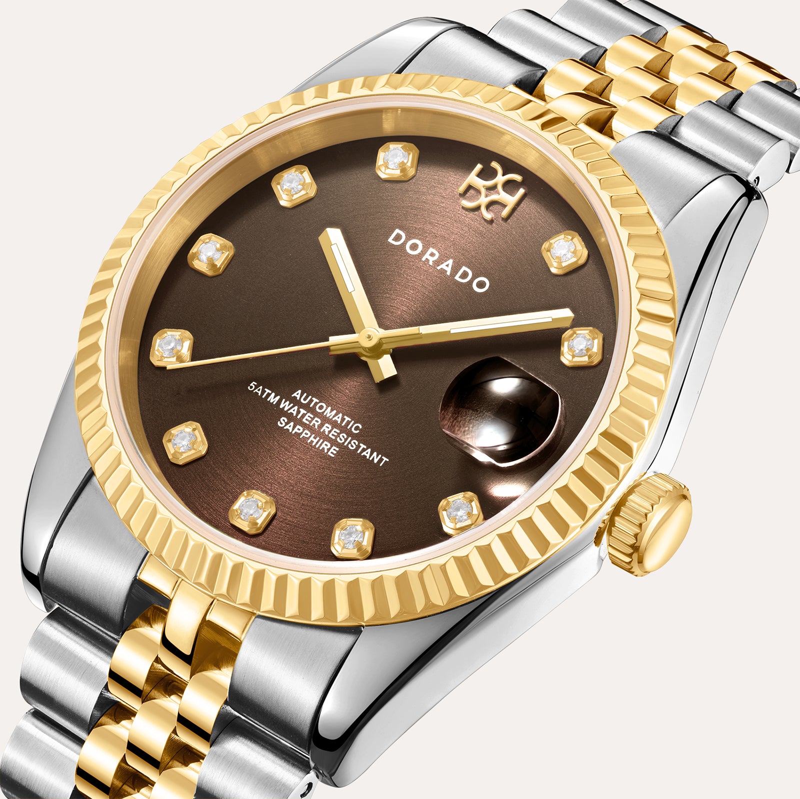 DORADO Chocolate Two-Tone Classic Watch