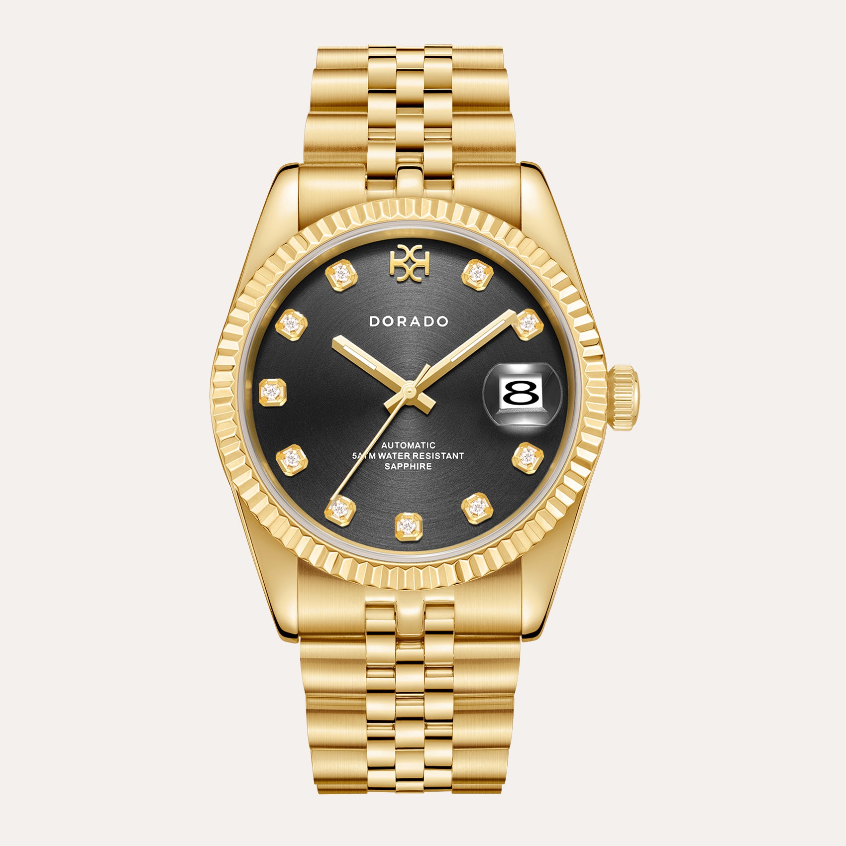 Classic DORADO Gold Black Watch
