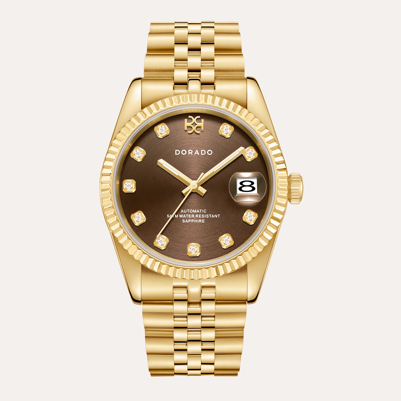 DORADO Gold Chocolate Watch - Classic Timepiece