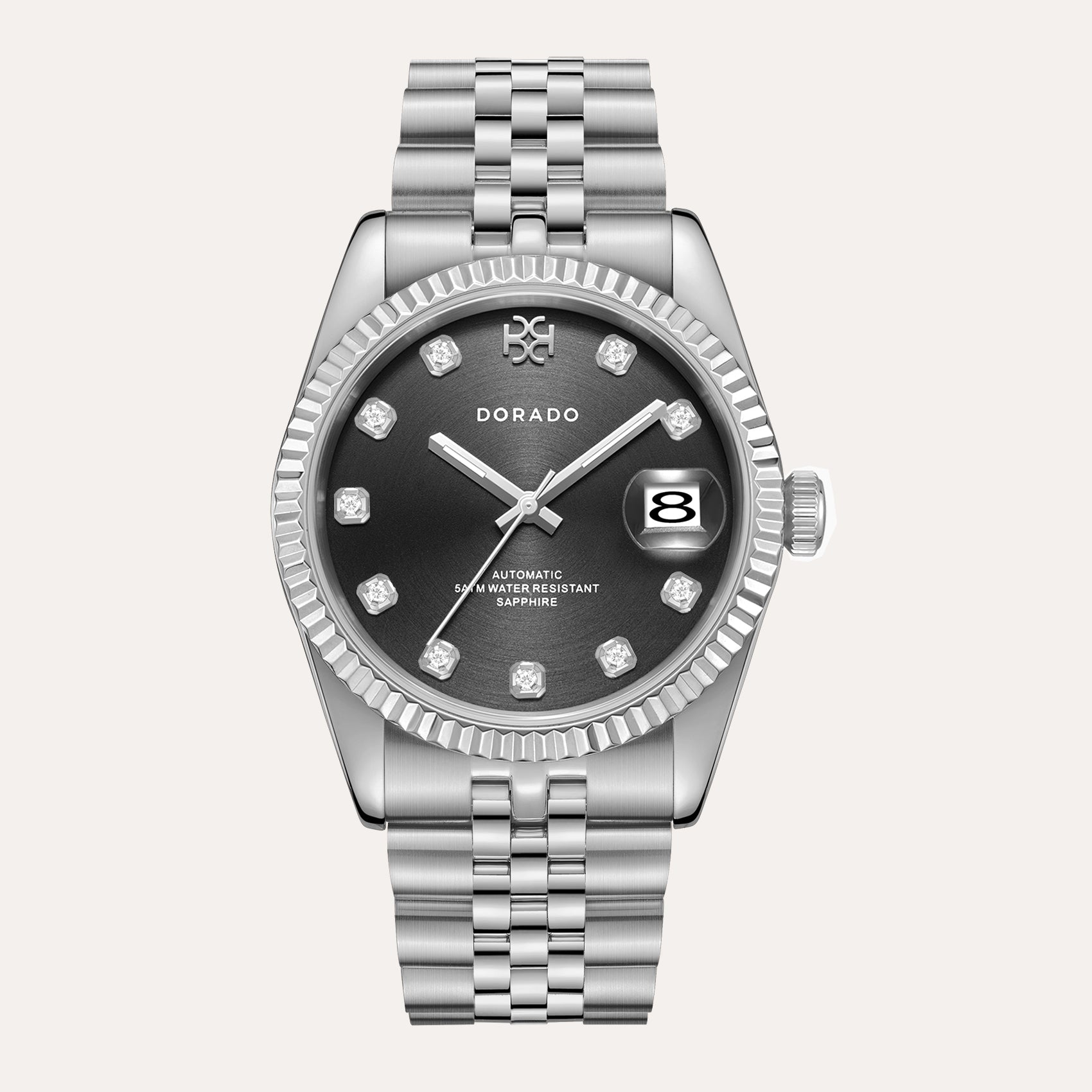 DORADO Black Silver Watch - Classic Design