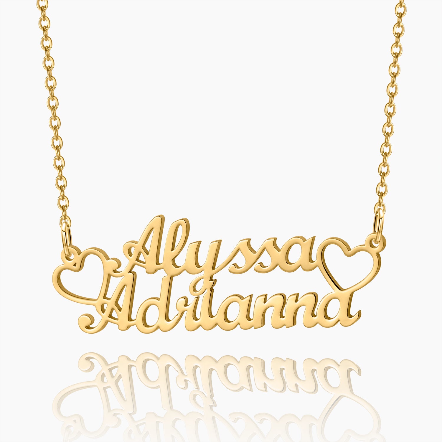 Personalized Double Name Necklace