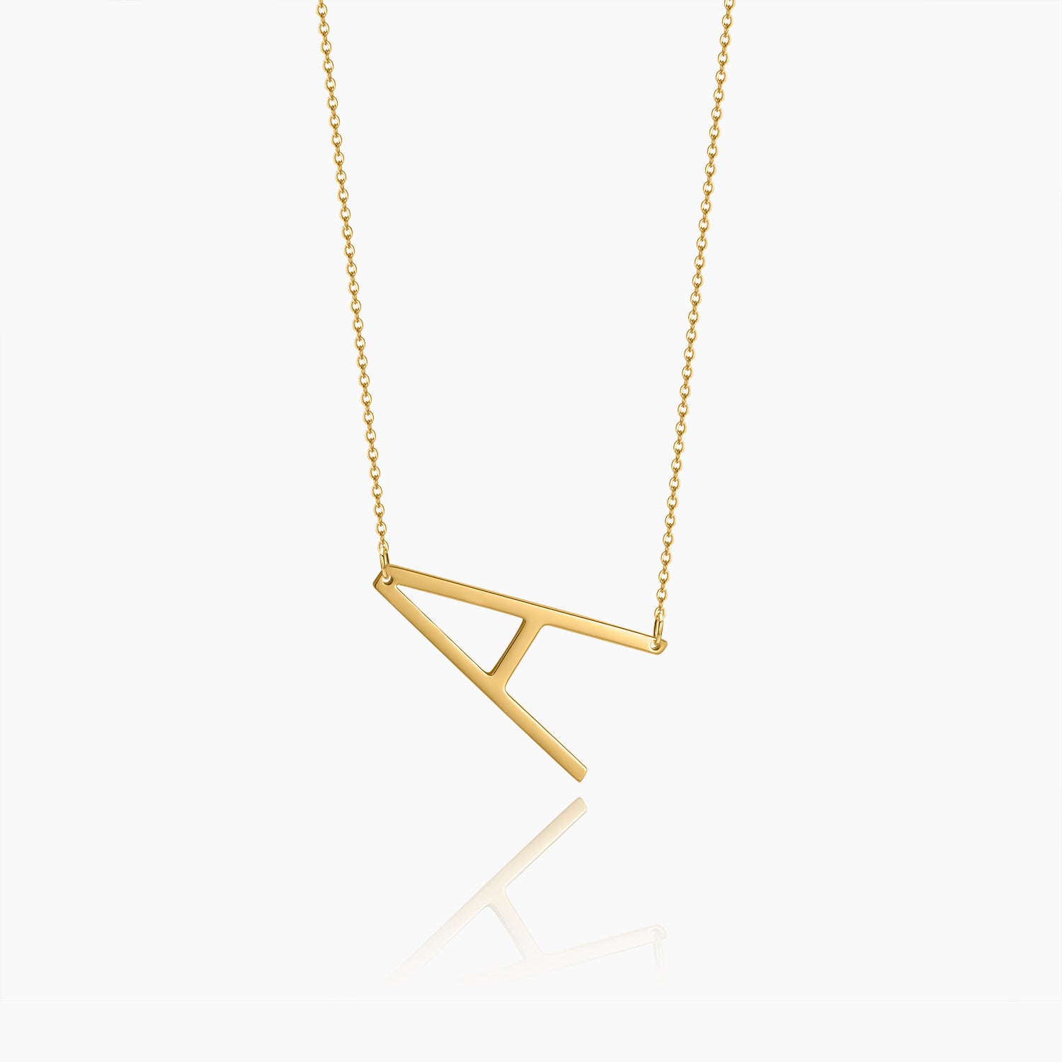Stylish Large Letter Pendant Necklace