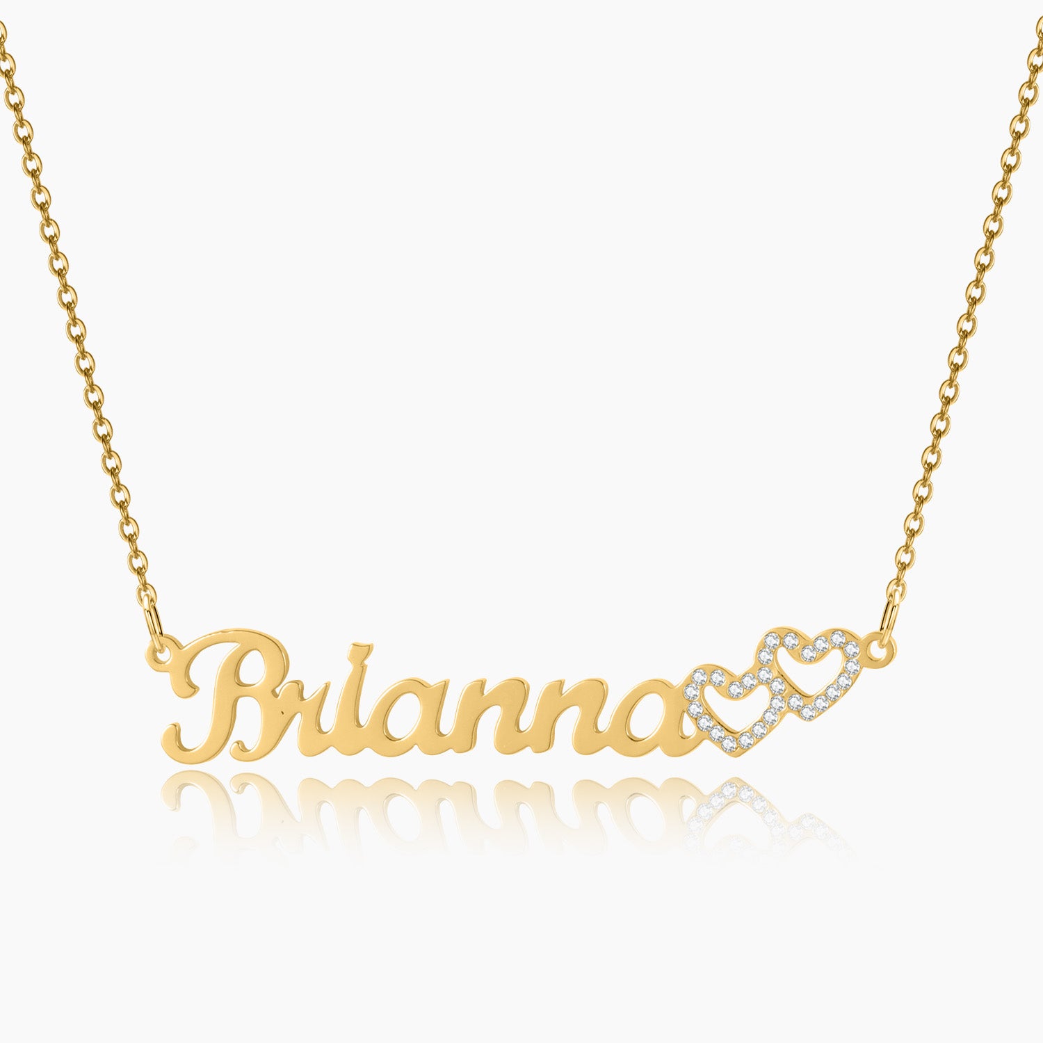 Personalized Kids Heart Name Necklace