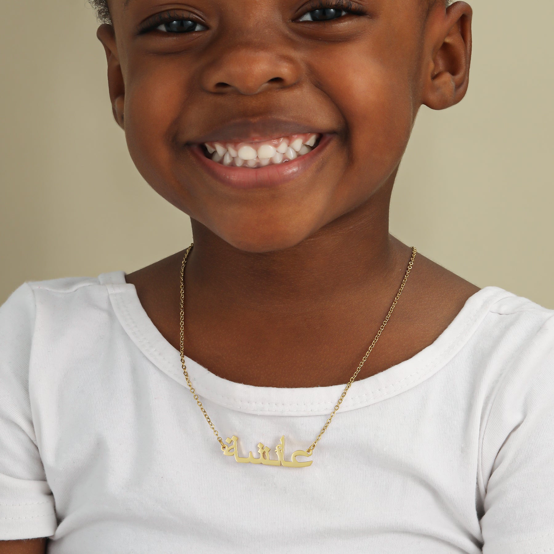 Personalized Arabic Name Necklace for Kids