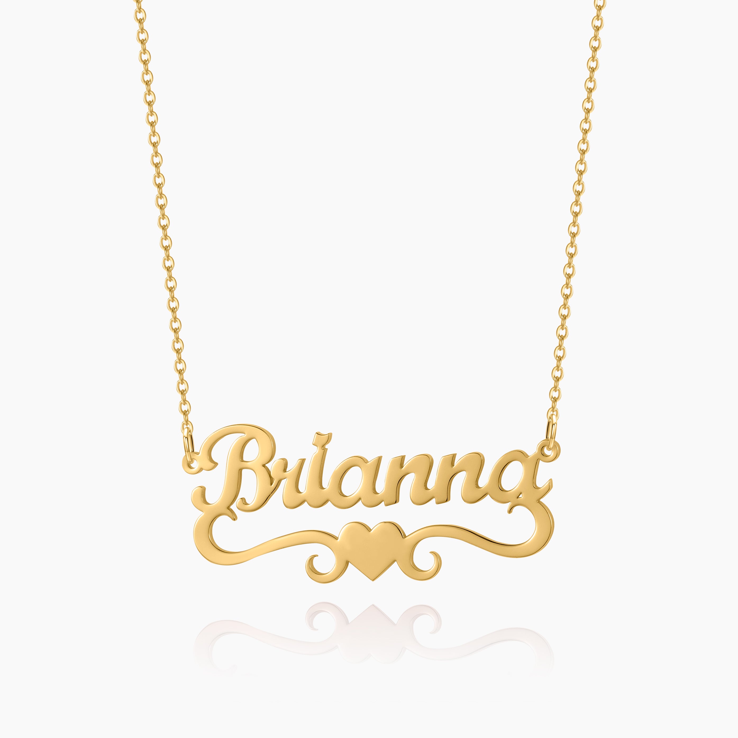 Personalized Heart Name Necklace for Kids