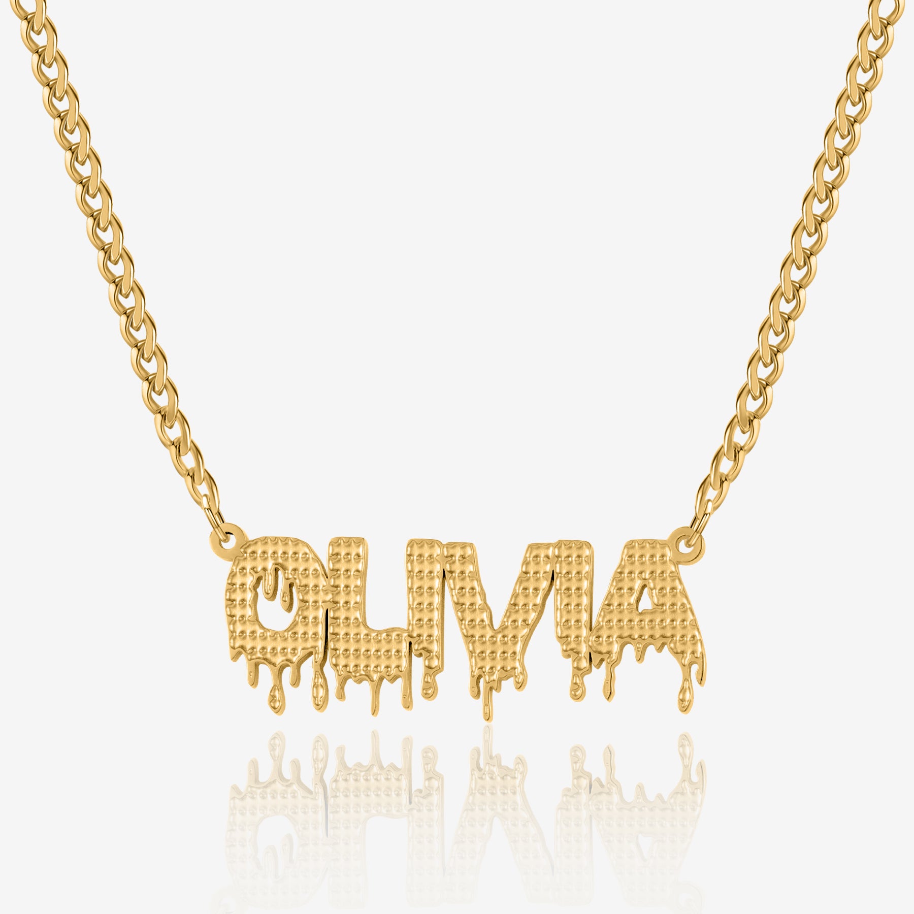 Personalized Name Necklace with Cuban Chain