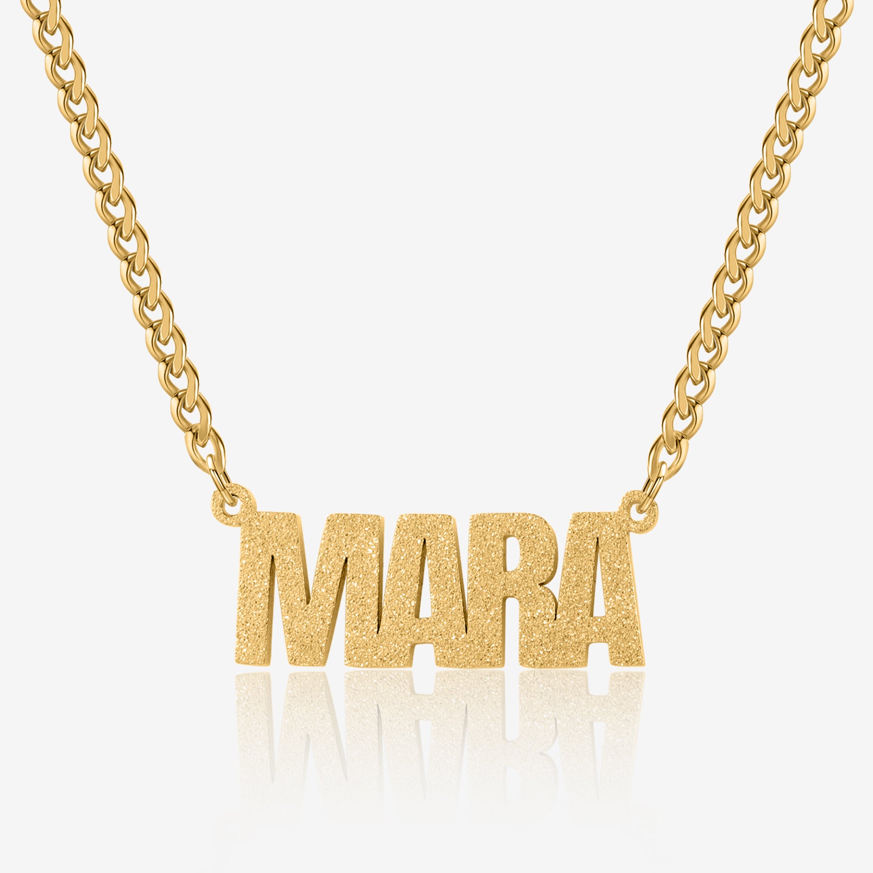 Custom Diamond-Cut Name Necklace