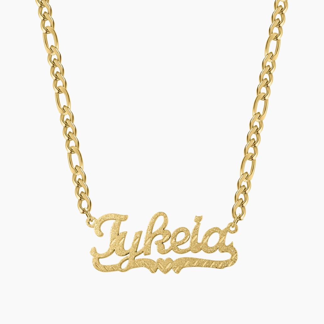 Personalized Diamond Heart Name Necklace