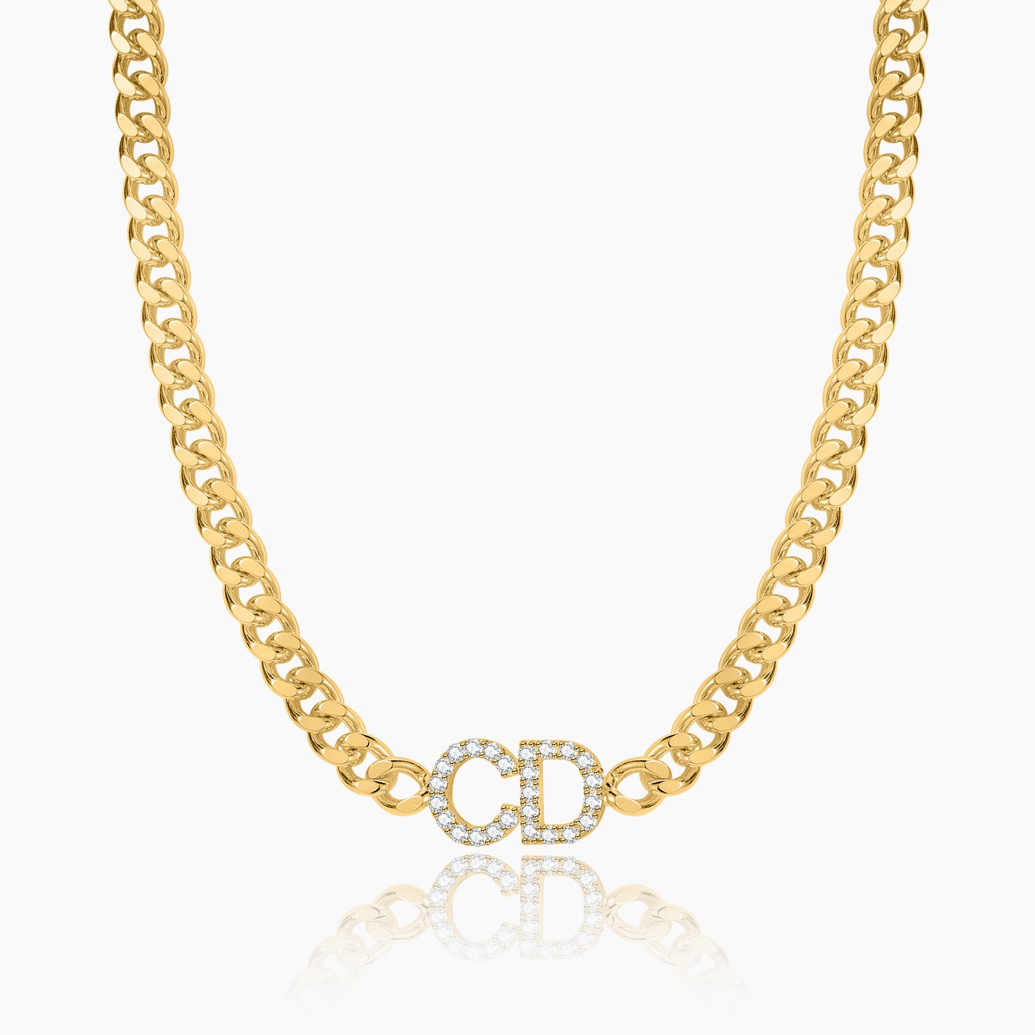 Custom Initial Cuban Chain Necklace