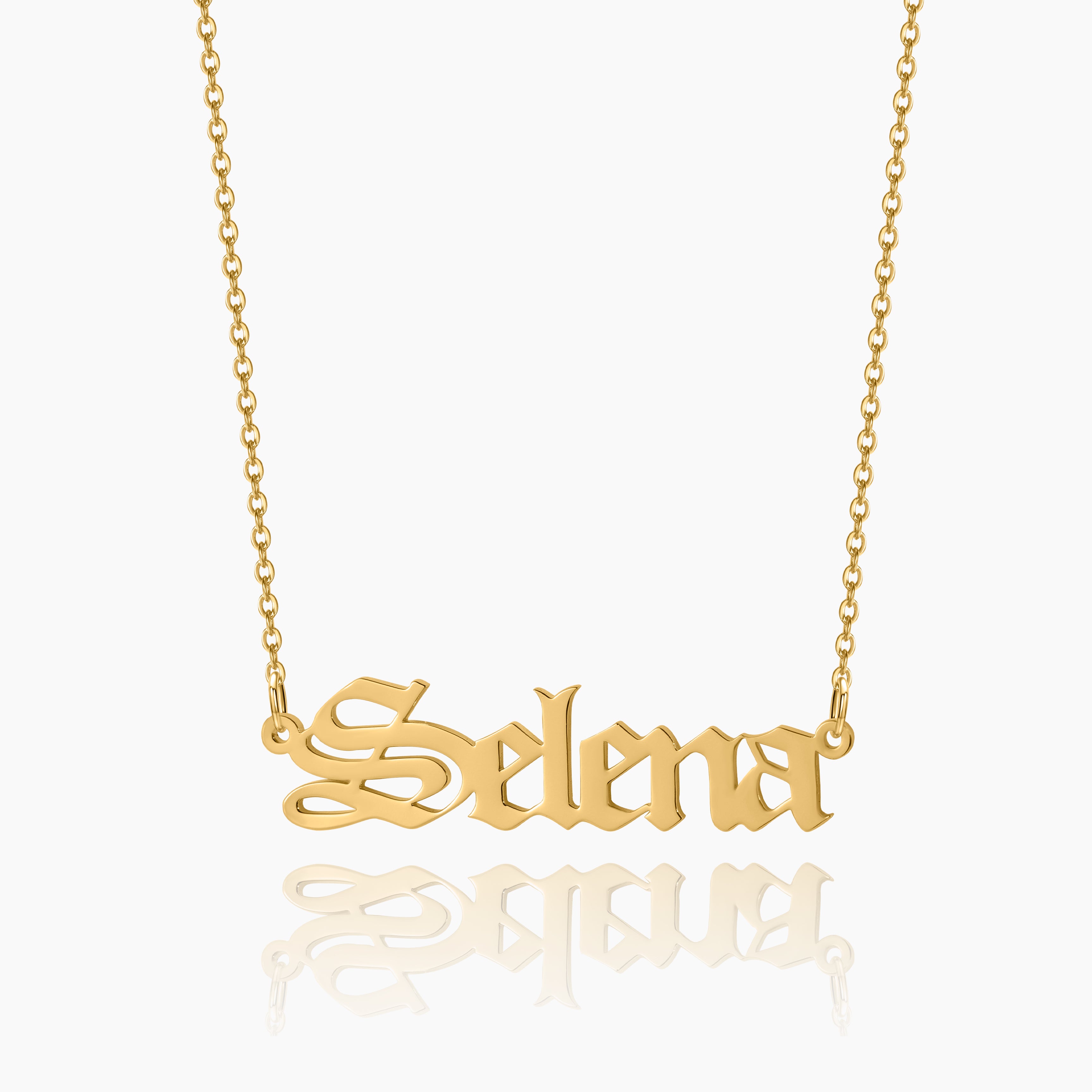 Personalized Gothic Name Necklace
