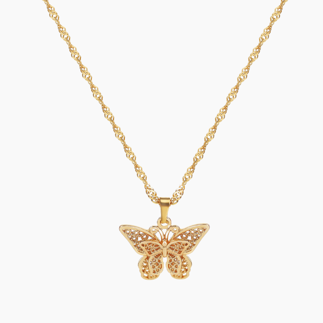 Elegant Butterfly Pendant Necklace for Women