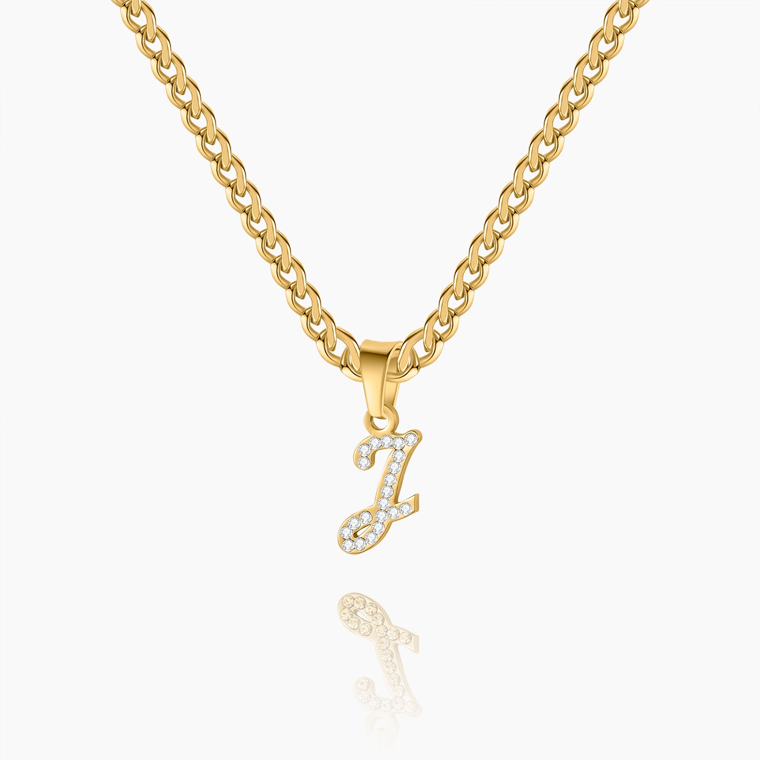 Iced Letter Necklace for Stylish Layering