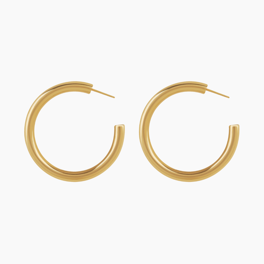 Chunky Gold Hoop Earrings for Women
